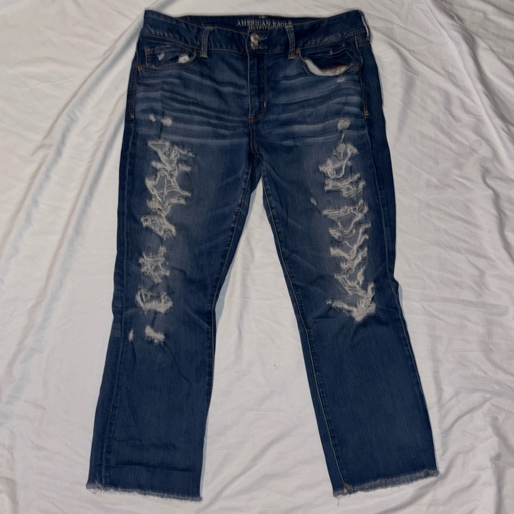 American eagle outfitters jeans artisan crop